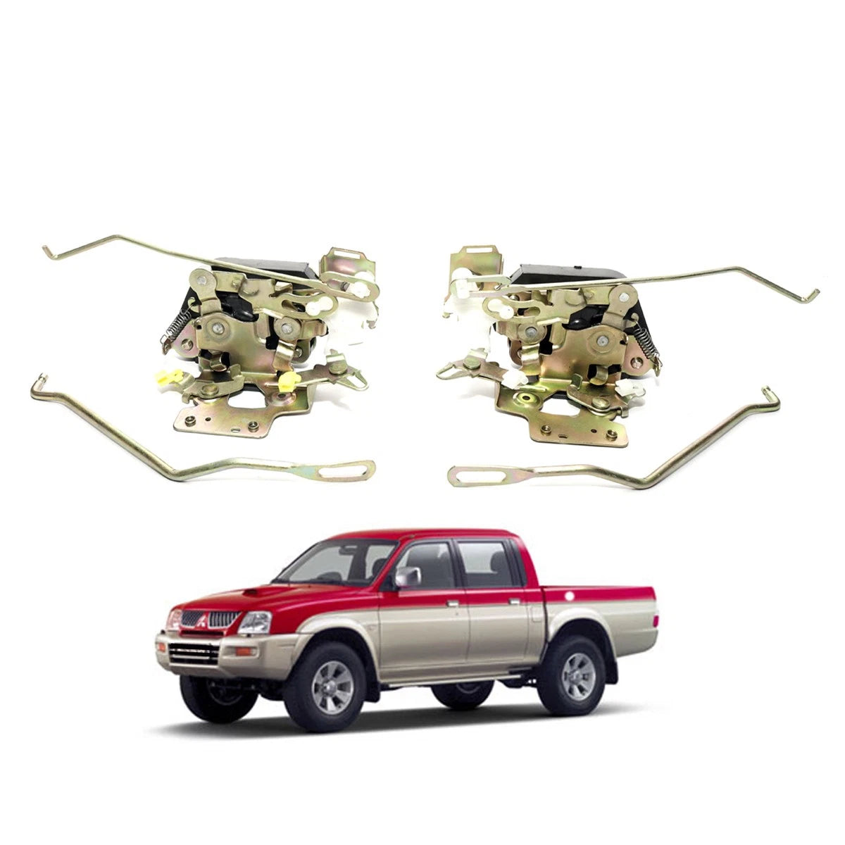 Front Door Lock Latch Set for Mitsubishi Triton Strada L200 (1996–2006)