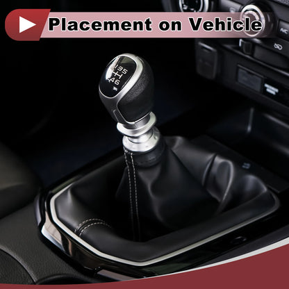 1 Pc Gear Shift Stick Gaiter for Toyota Corolla (2001–2013) Black Faux Leather