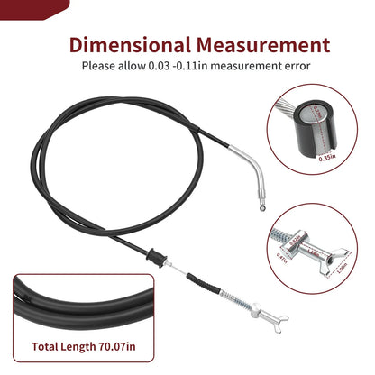Rear Park Hand Brake Cable for Suzuki Ozark 250 LT-F250 (2007–2014)