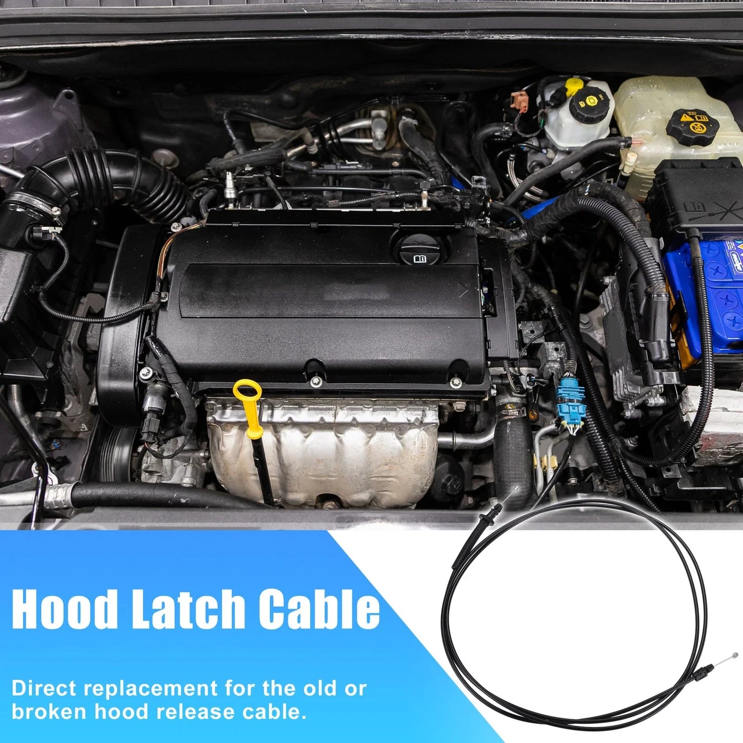 Hood Release Cable for Chevy Impala, Monte Carlo, Lacrosse (2000-2005)