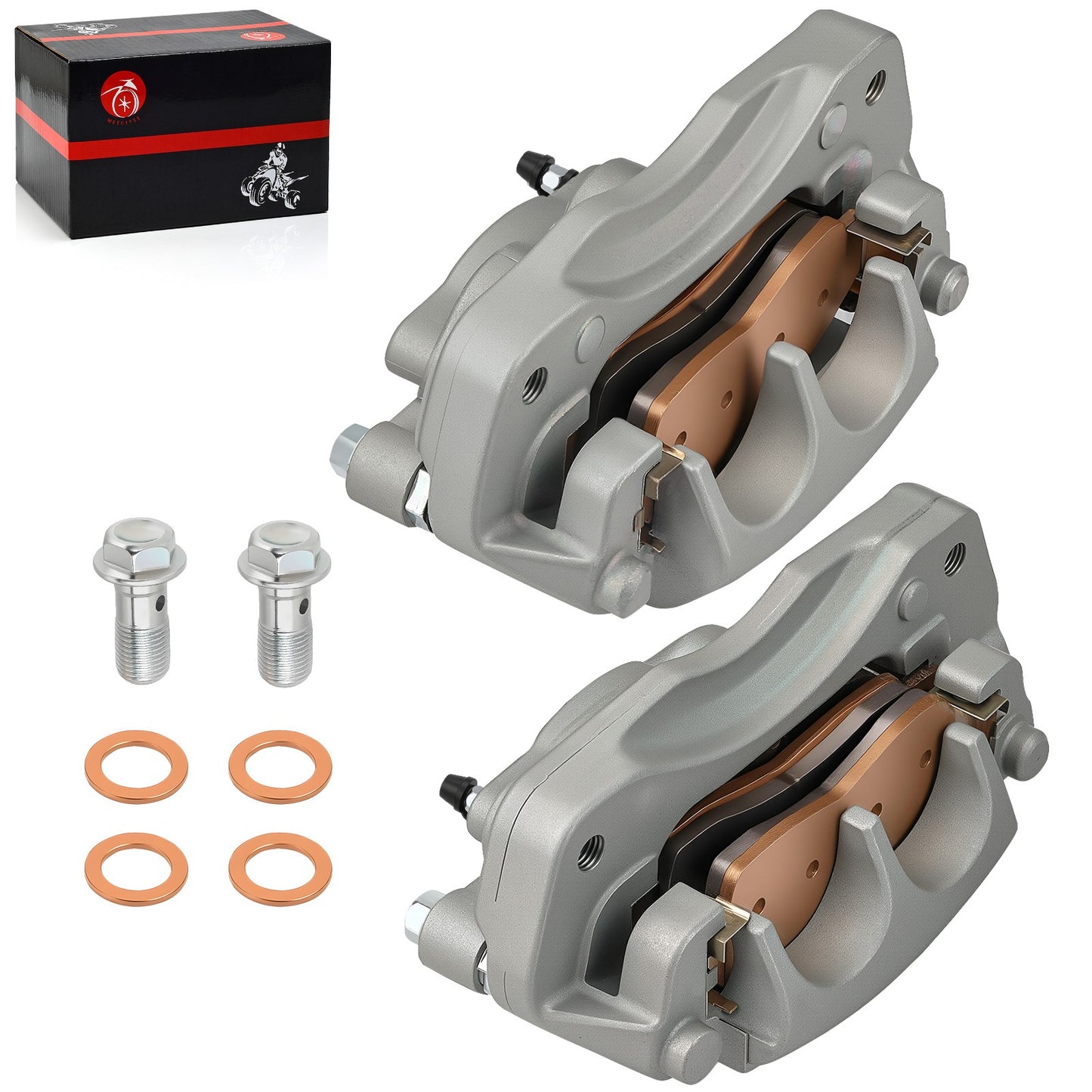 Front Brake Calipers with Pads for Yamaha Wolverine RMAX2 RMAX4 1000 (2021–2024)