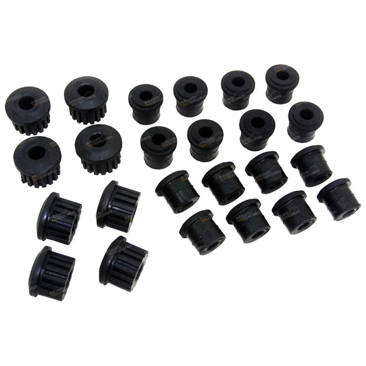 Front & Rear Rubber Leaf Spring Bush Kit for Sierra SJ410 SJ413 LJ50 LJ80