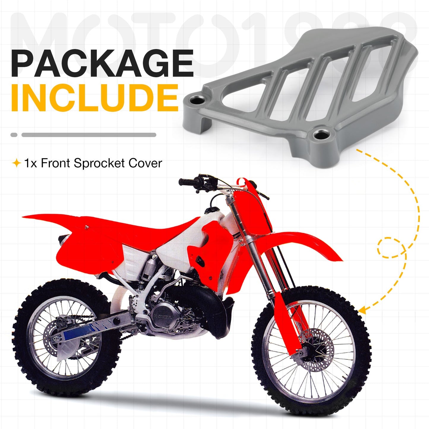 Front Sprocket Cover Guard for Honda CR250 (1992–2001)