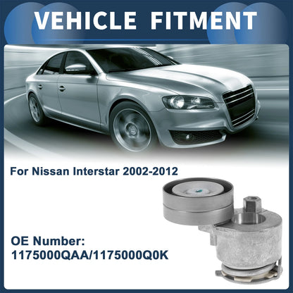Belt Tensioner for Nissan Interstar (2002–2012) No. 1175000QAA Metal 1 Pc