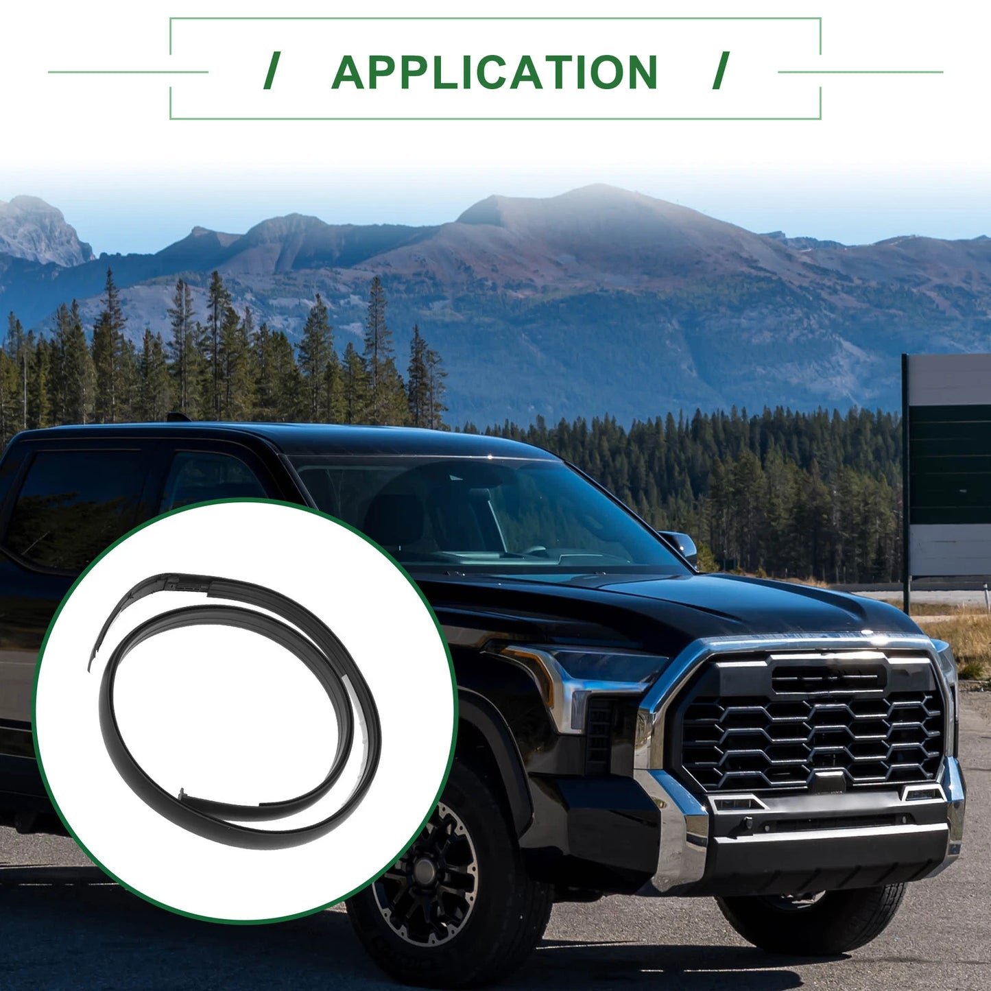 Right Roof Sealing Strip Sunroof Trim No. 7555104060 for Toyota Tacoma (2005–2023)