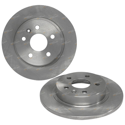 2 Rear Disc Brake Rotors for Chevrolet Cruze (2009–2015) 268mm