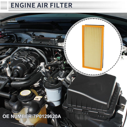 Engine Air Filter No. 7P0129620A for Volkswagen Touareg 3.0L 3.6L (2011–2017)
