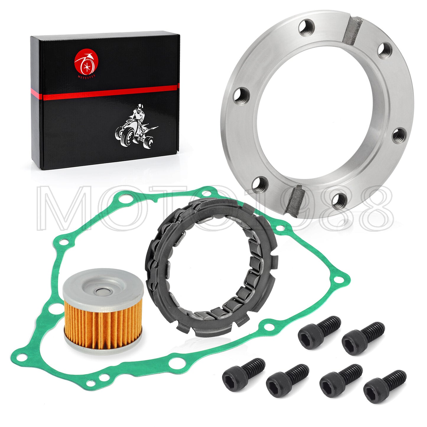 Starter Clutch Gear Bearing Gasket Oil Filter for Honda Sportrax TRX400EX (1999–2008)