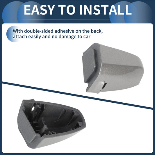 Door Handle Cover Front Left for BMW X1 X2 Silver Tone (2015-2018)