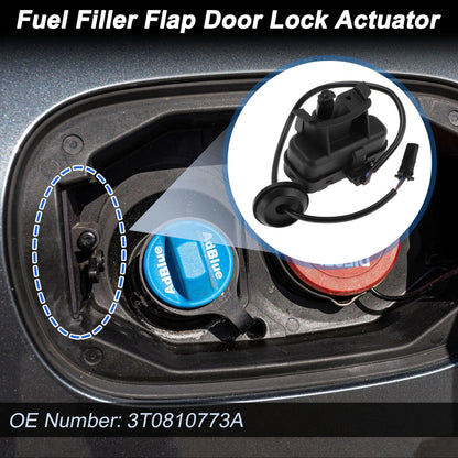 3T0810773A Fuel Filler Flap Door Latch Lock Actuator for Skoda Superb (2008–2015)