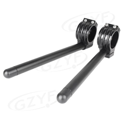 22mm & 7/8" Clips for Handle Bar with Adjustable Clamps for 45MM Fork Tube Black