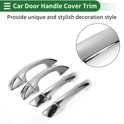 Car Door Handle Cover Trim for VW Golf MK6 (2009–2012) Silver Tone