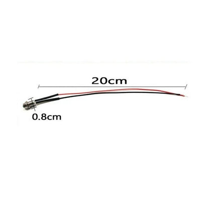 Small Indicator 10pcs Truck 12V Warn 20cm Wire 8mm Accessories Boat for Truck
