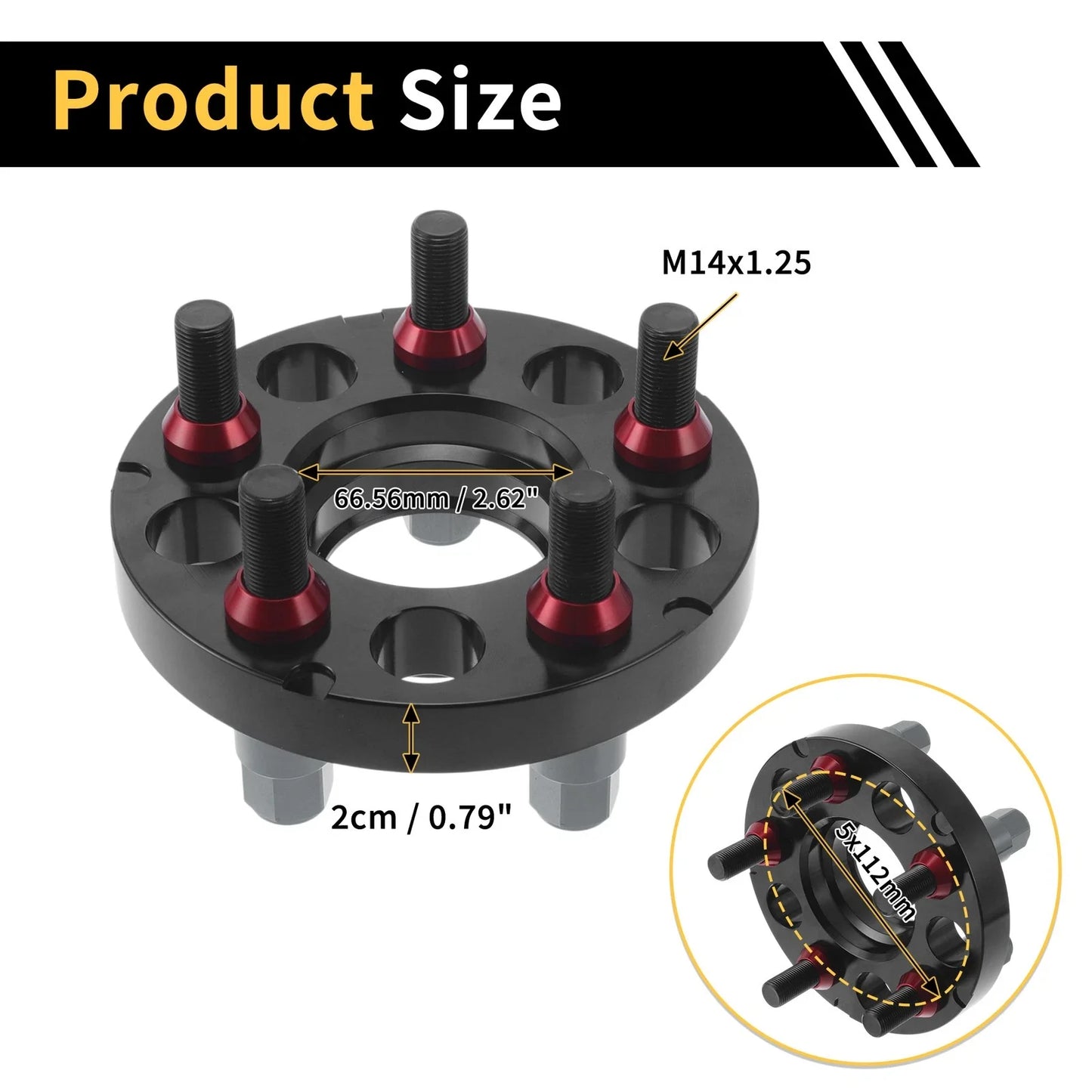 5x112mm Wheel Spacers 66.56mm M14x1.25 for BMW Z4 G29 (2019-2020)