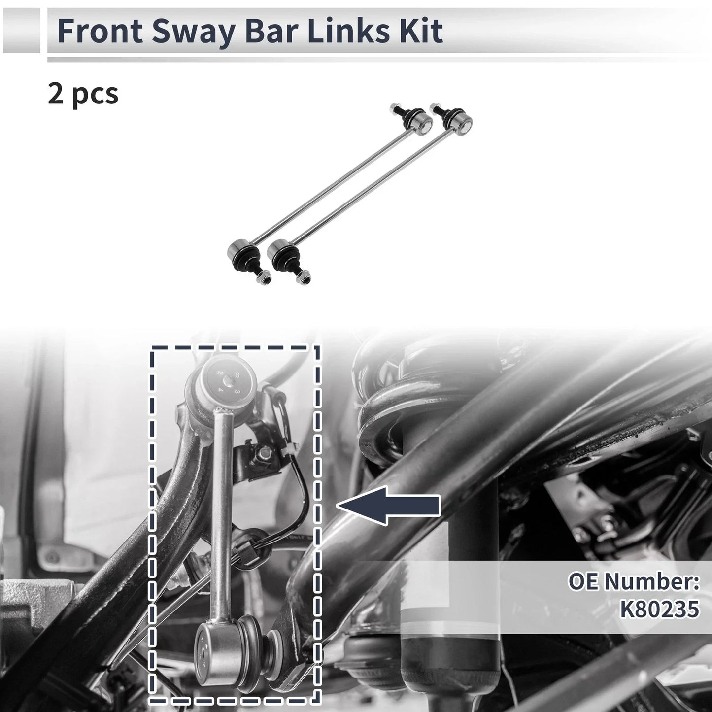 Front Stabilizer Bar Links for BMW 740i (1995-2001)