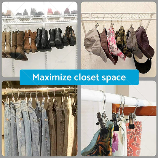 30PCS Metal Hook Pins for Scarf, Belt, Shoe, Boots Hanger