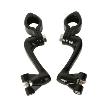 Adjustable 1.25" Highway Foot Peg Mounts for Harley Engine Guards