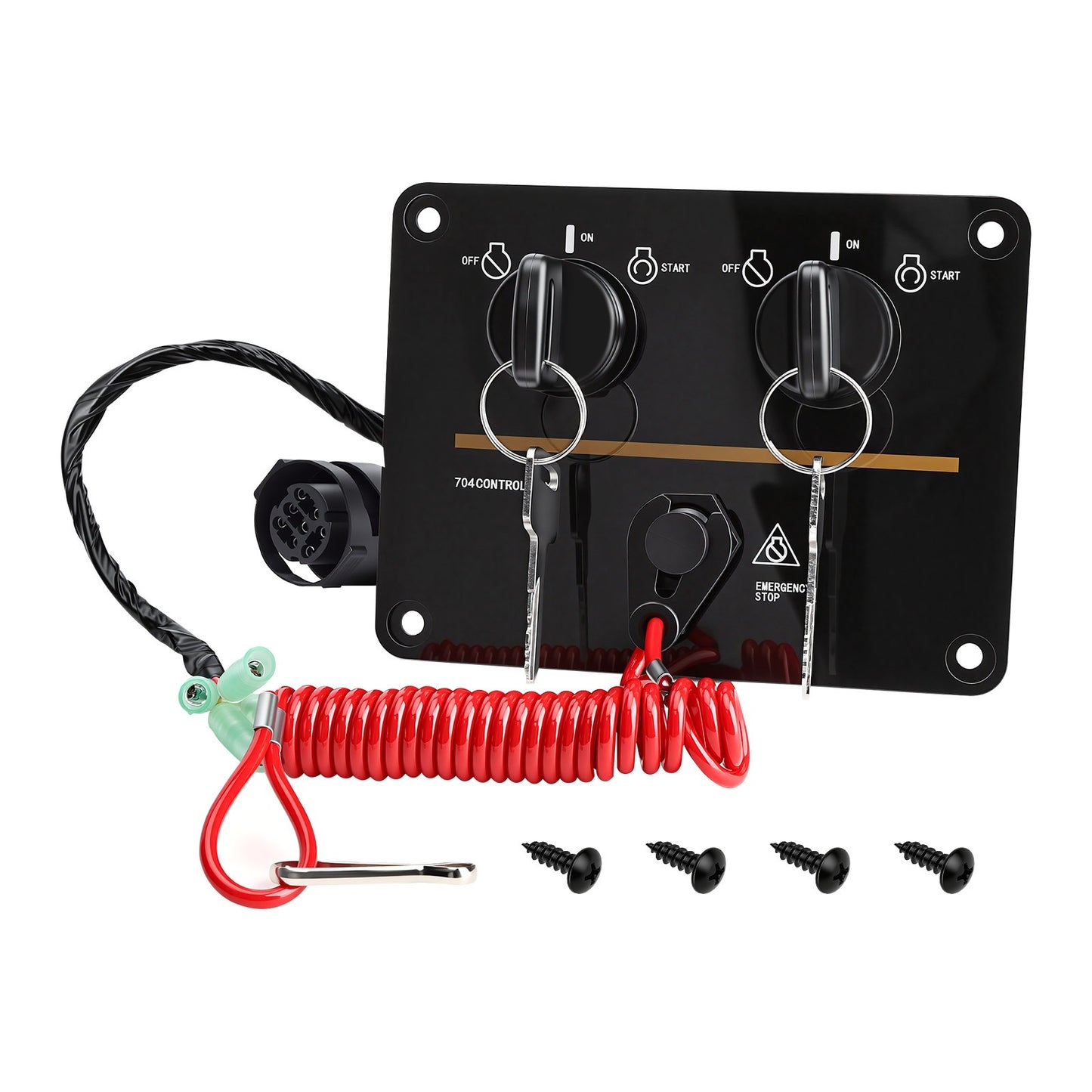 Top Twin Dual Key Switch Assembly for Yamaha