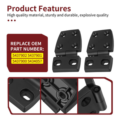 2X Hood Hinge for Polaris Ranger 425 500 700 800 900 TM 650 (2002–2025)