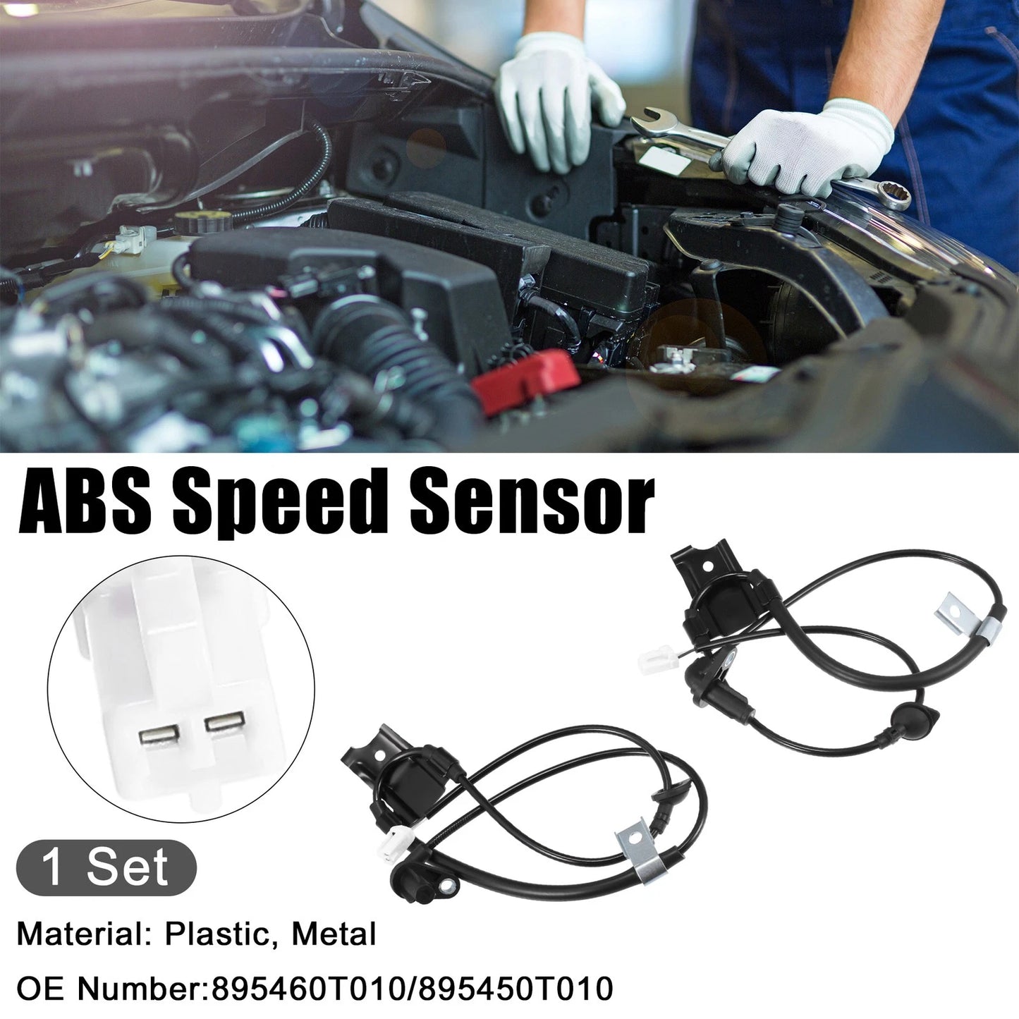 Set of 2 ABS Wheel Speed Sensors for Toyota Venza (2009–2015)