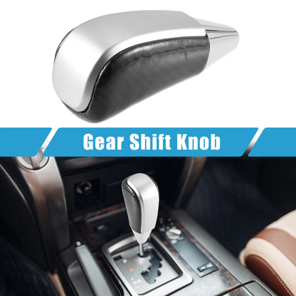 Gear Shift Knob for Toyota Land Cruiser (2016–2021) Black Silver Tone