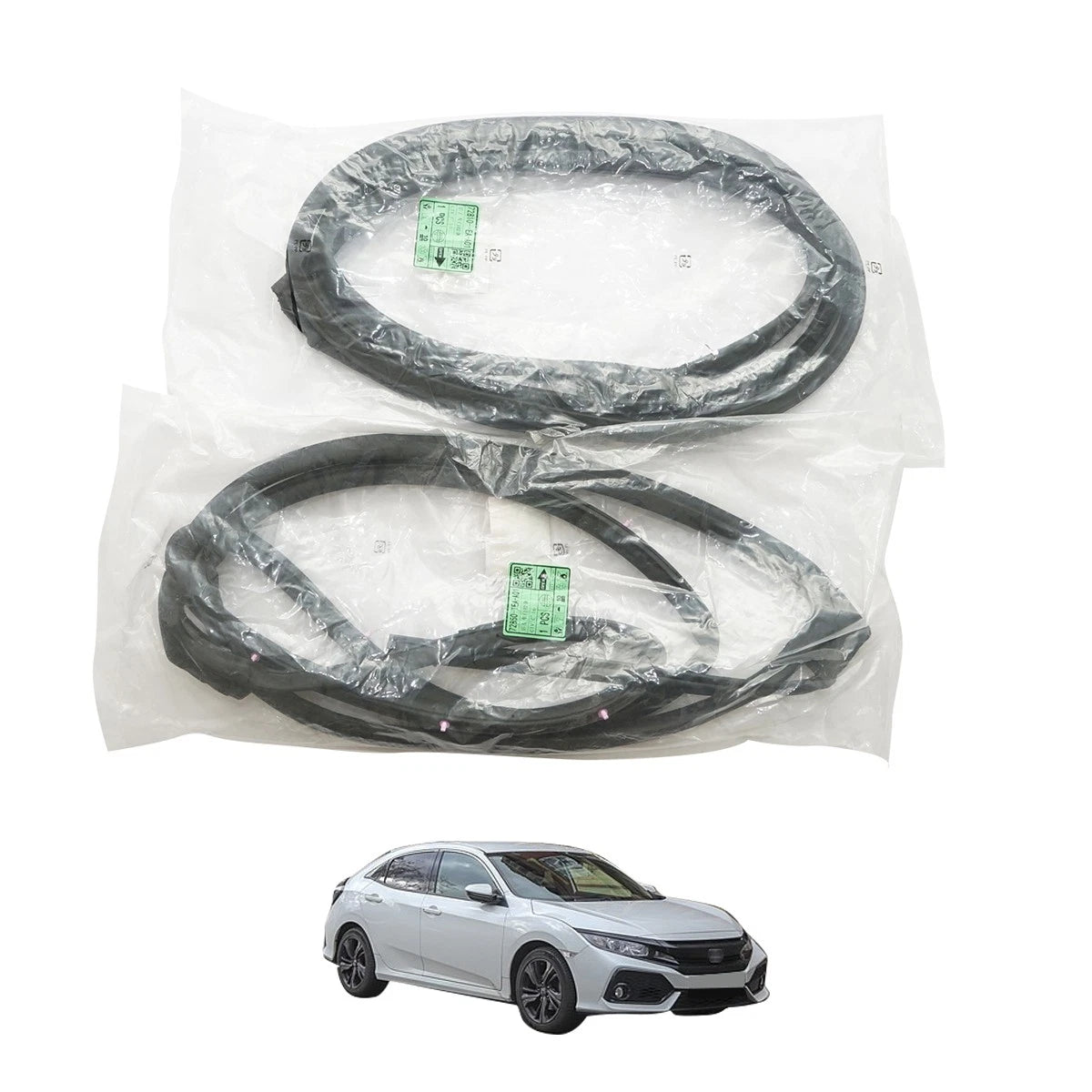 Rear Door Weatherstrip Pair for Honda Civic (2017–2021)
