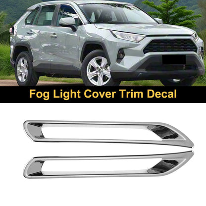 Set of 2 Fog Light Cover Trim for Toyota RAV4 (2019–2025) Plating