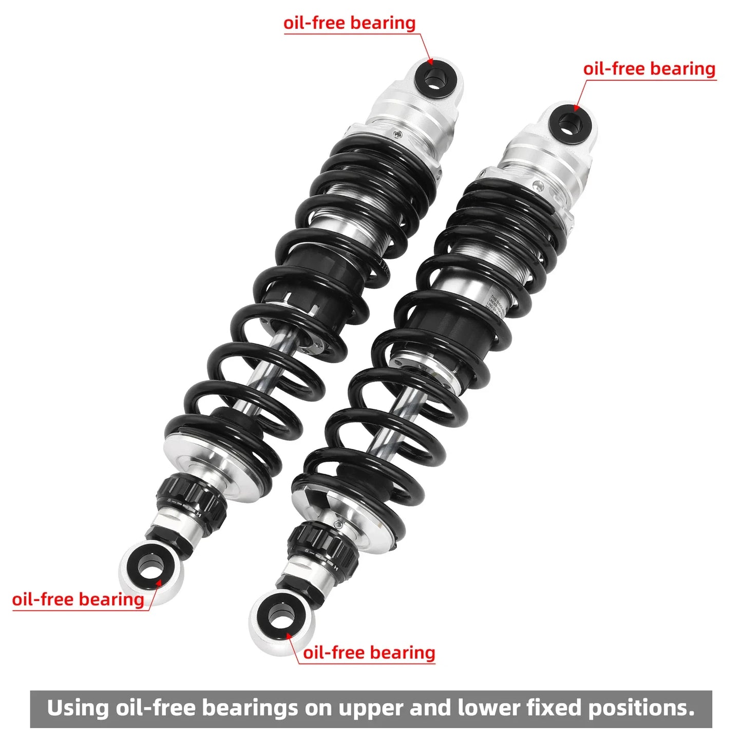 Remote Reservoir Rear Suspension Shocks for Harley Touring Road King (2014-24)