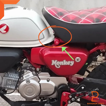 CNC Aluminium Red Side Frame Cap for Honda Monkey 125 Z125 (2018-2024)