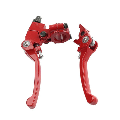 Brake Clutch Levers Red 22mm for Dirt Bike 50cc 125cc