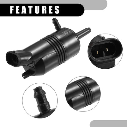 Rear Windshield Washer Pump for Chevrolet C1500 (1991-1999) Black