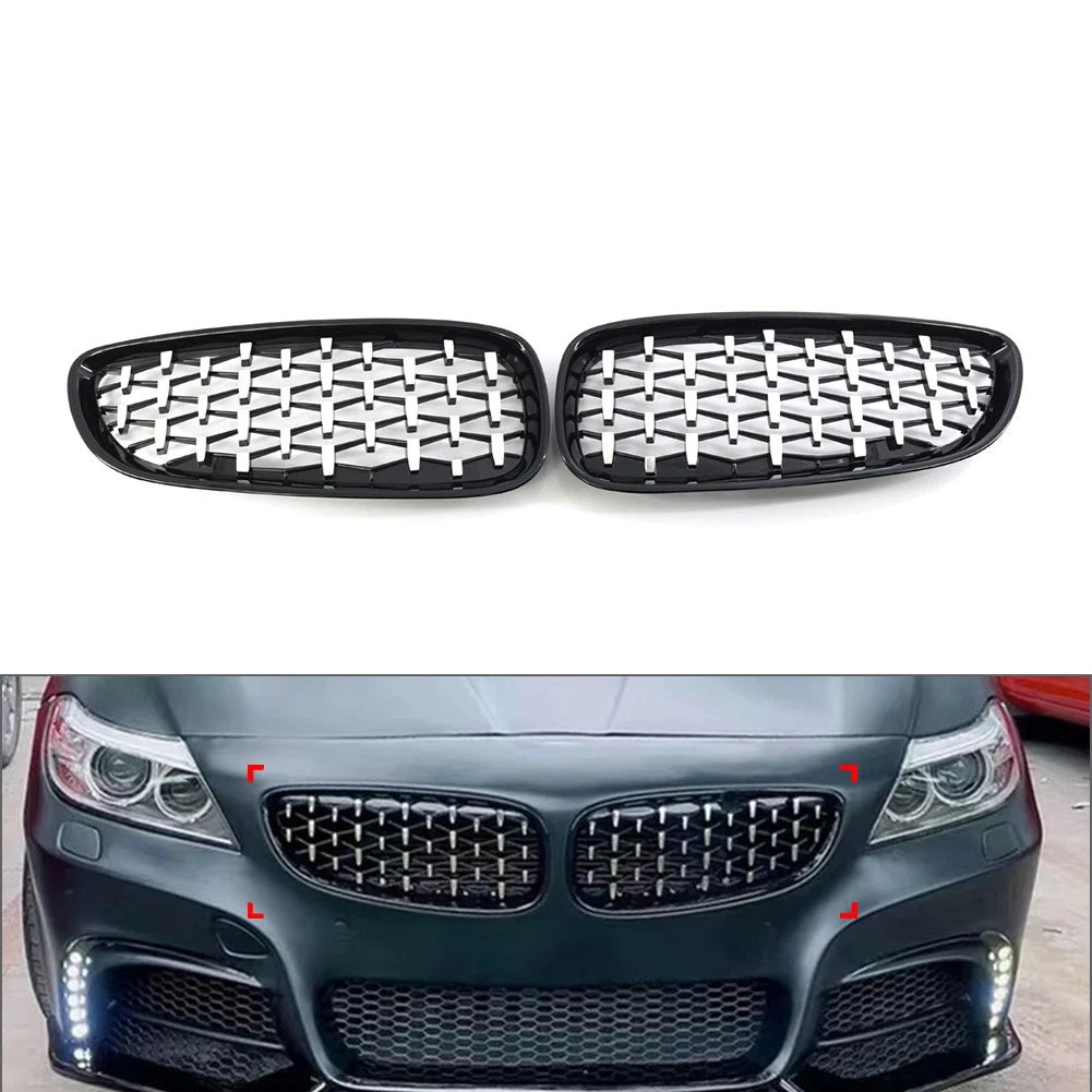 Diamond Style Front Bumper Kidney Grilles for BMW Z4 (2009–2016) 51137181547