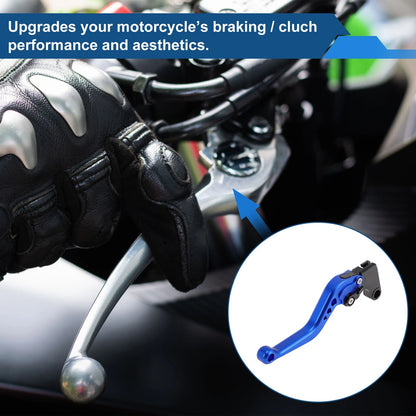 Adjustable Short Brake Clutch Lever Set for Yamaha Tenere 700 (2019–2024) Blue