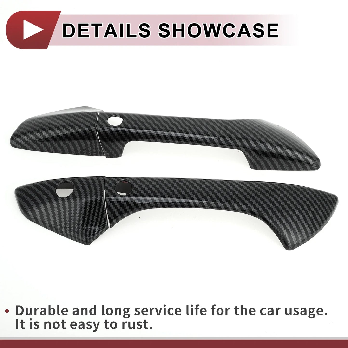 Car Door Handle Cover Set for Honda Accord (2008-2012) - Black ABS
