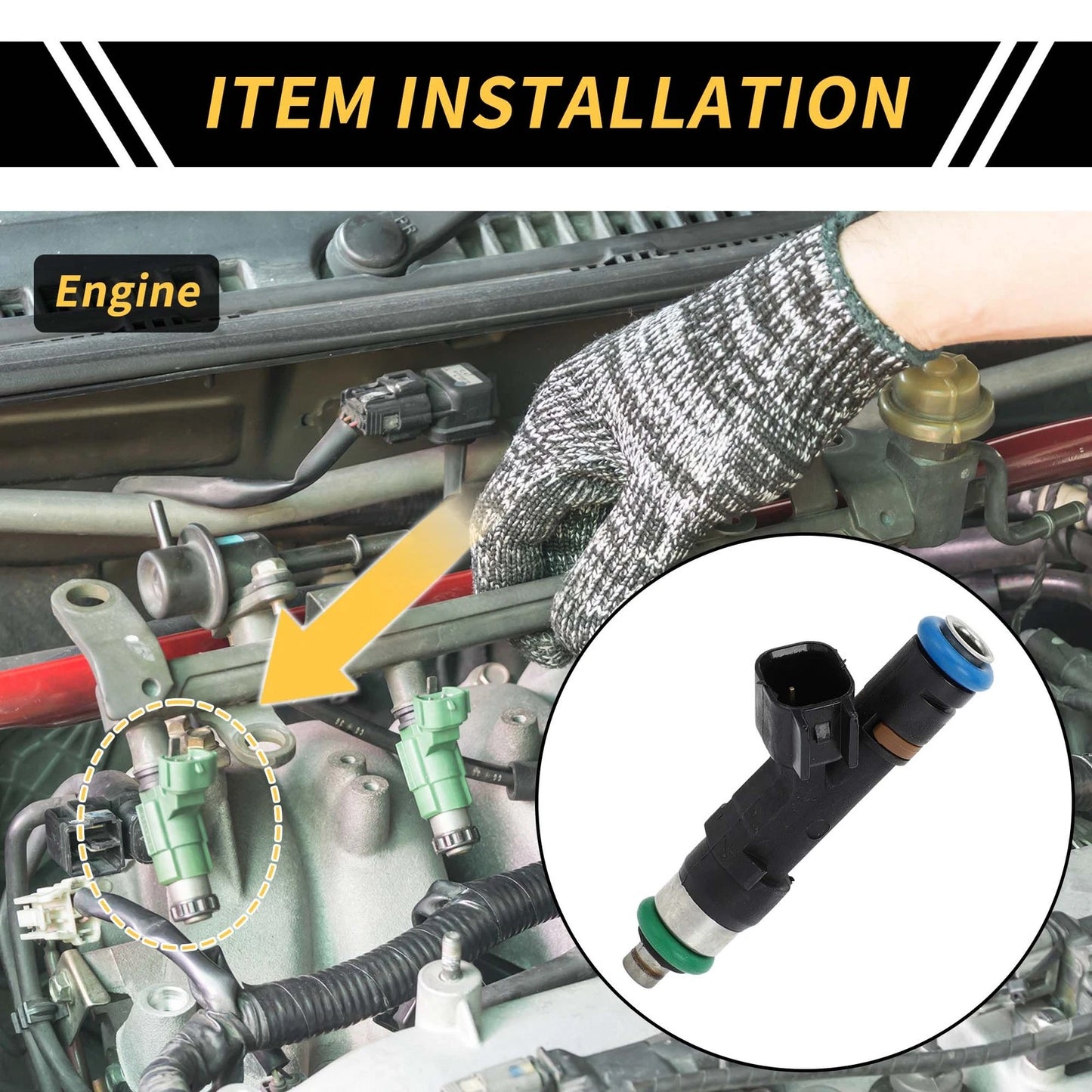 Fuel Injector for Ford Ranger (2006–2010) 4 Holes, Fuel Injection Nozzle