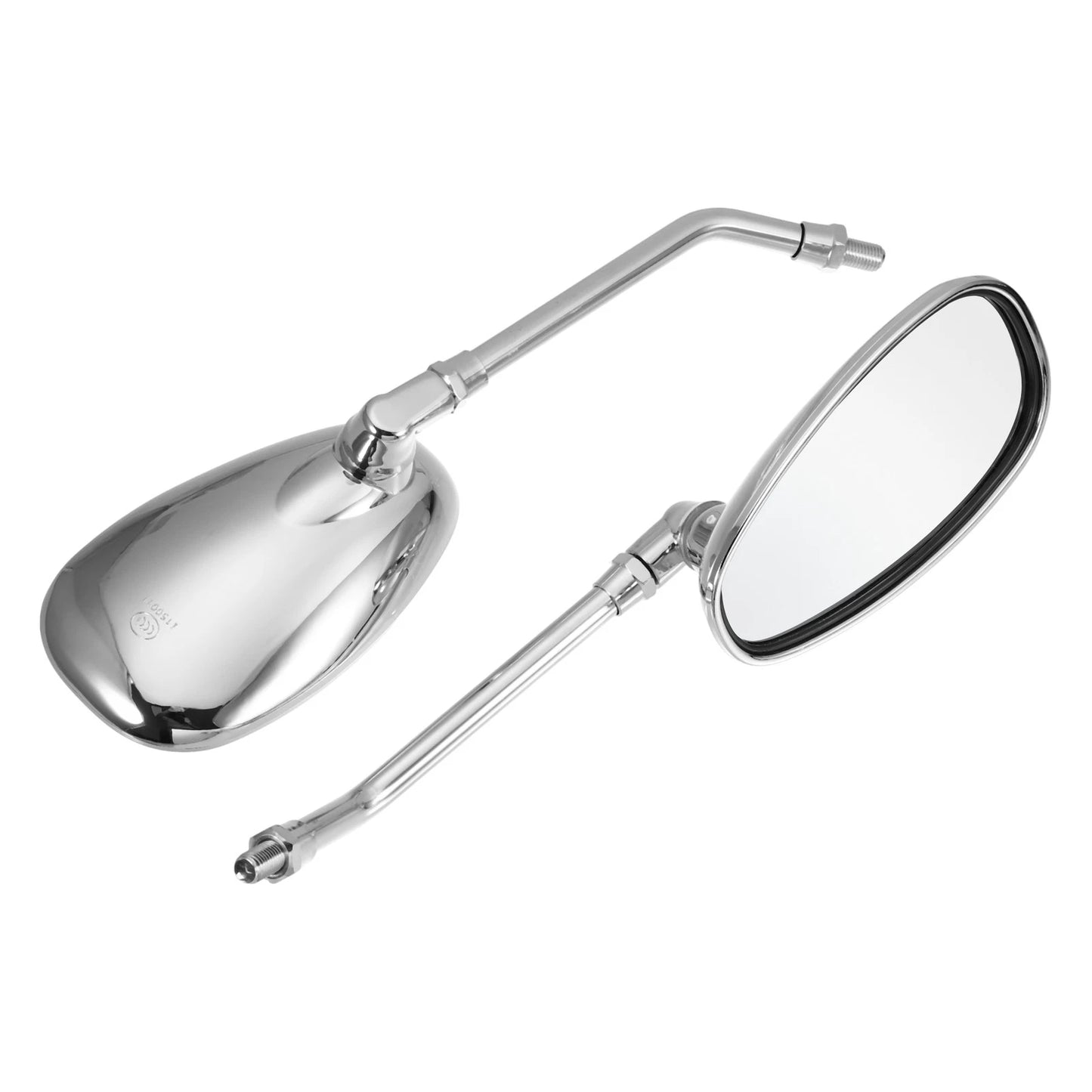 1 Pair 10mm Rearview Mirrors for Kawasaki Honda (Universal)