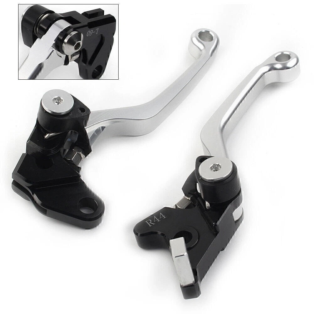 Pivot Dirt Clutch Brake Levers for Kawasaki KLX250 D-Tracker (1993–1997) Silver