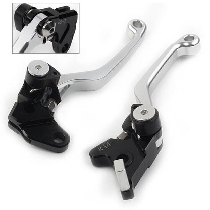 Pivot Dirt Clutch Brake Levers for Kawasaki KLX250 D-Tracker (1993–1997) Silver