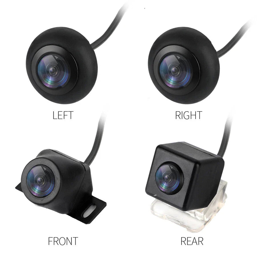 360° Seamless Panoramic Parking Monitoring System + 4 x Waterproof Cameras for Car