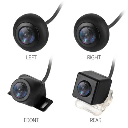 360° Seamless Panoramic Parking Monitoring System + 4 x Waterproof Cameras for Car