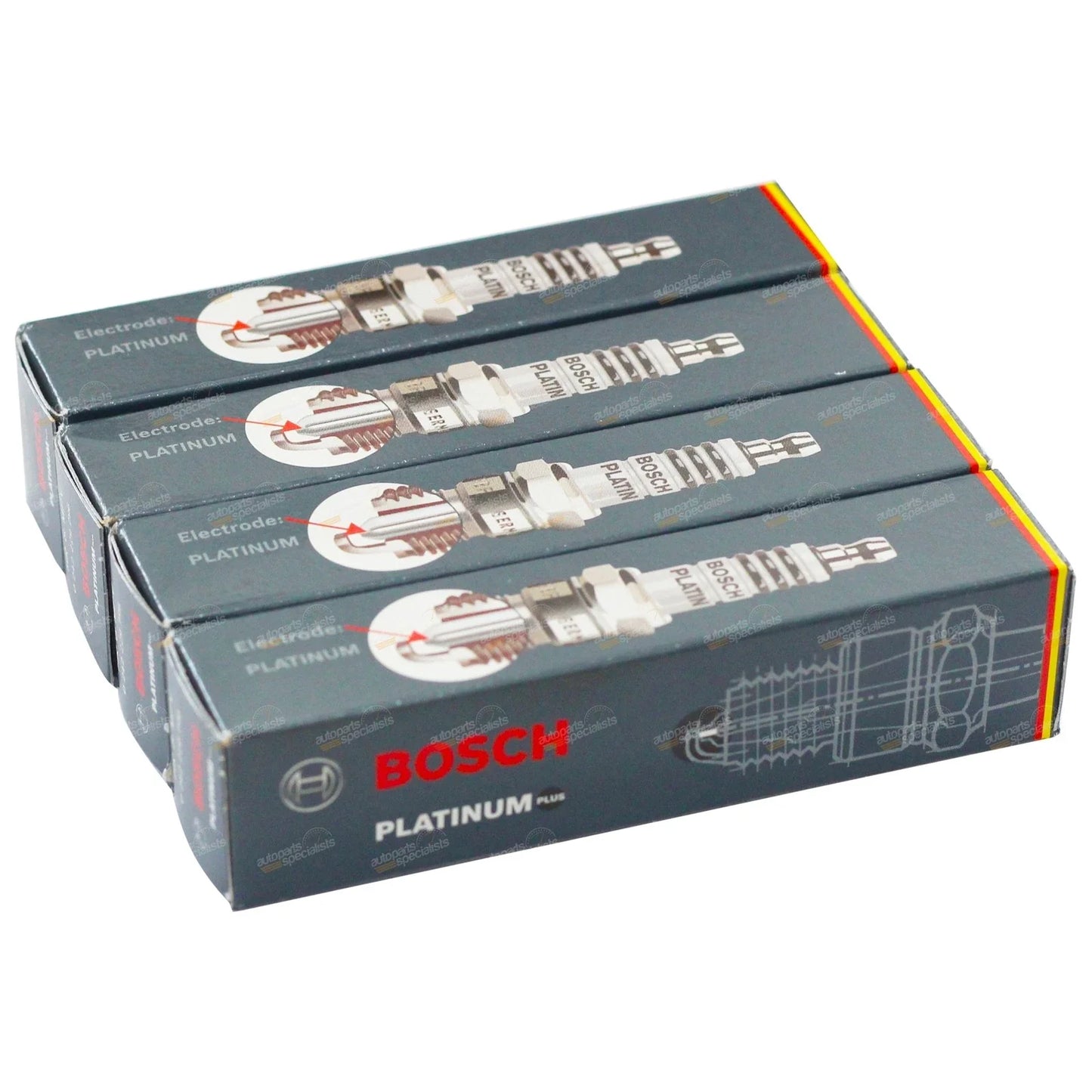 4 x Spark Plugs for Nissan Bluebird U13 S1 S2 2.4L KA24DE (1993-1997)