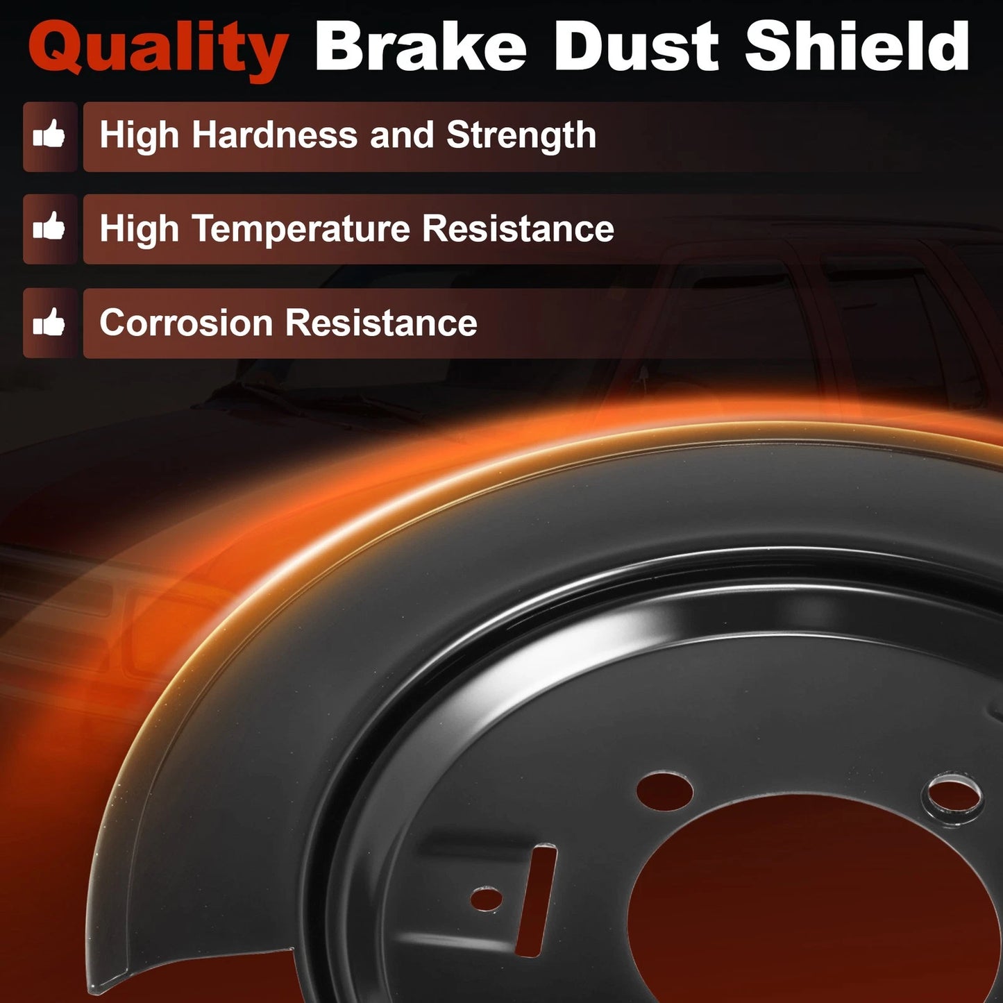 Rear Left Right Brake Dust Shield for Chevrolet Blazer S10 GMC Jimmy (1994–2005) 924-209