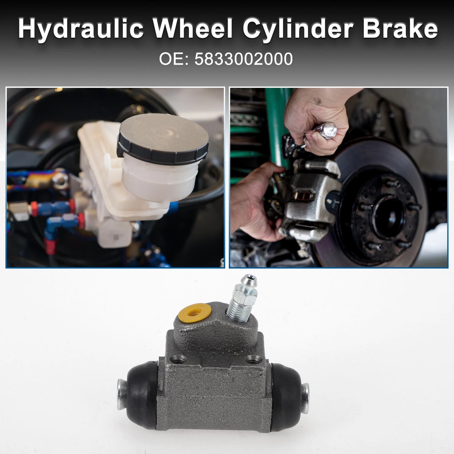Rear Brake Wheel Cylinder No. 5833002000 for Hyundai Accent (2000–2005)