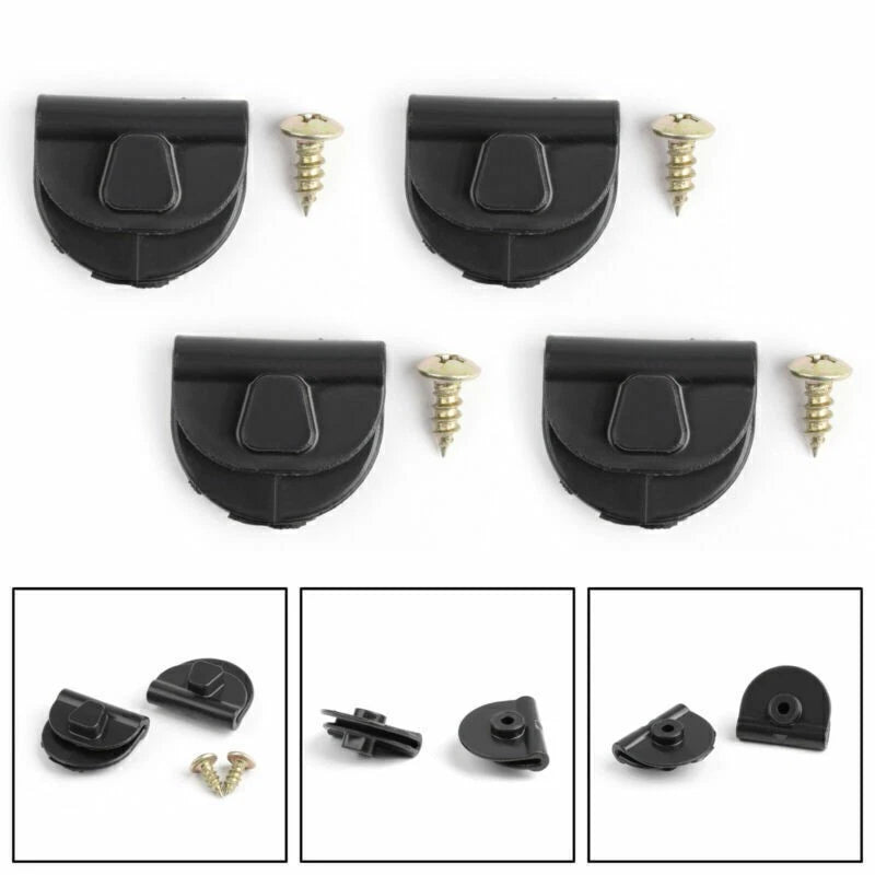 Set of 2 M10 to M8 Motorcycle Mirror Adapters - Black
