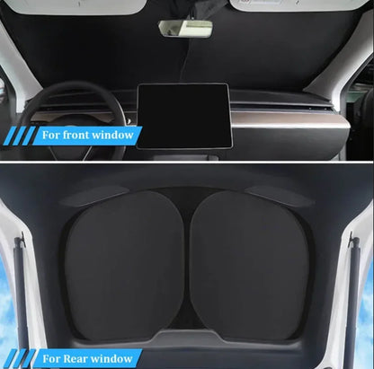 8 x Windshield Side Window Privacy Camping Blind Sunshade for Tesla Model S