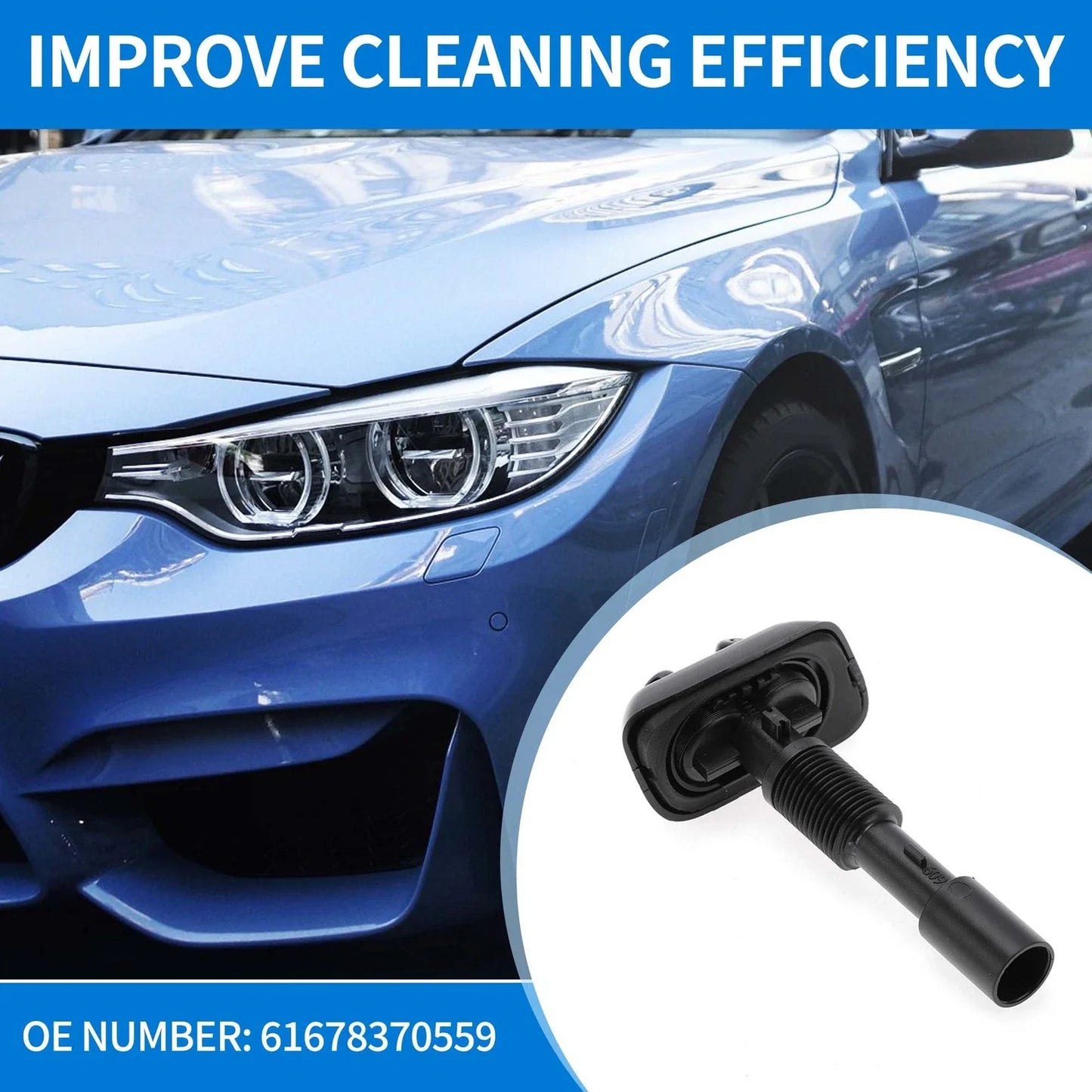 Front Left Side Headlight Washer Nozzle for BMW 740iL 740i 750iL