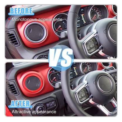 Set of 4 Air Conditioner Vent Accents for Jeep Wrangler JL (2018–2023)