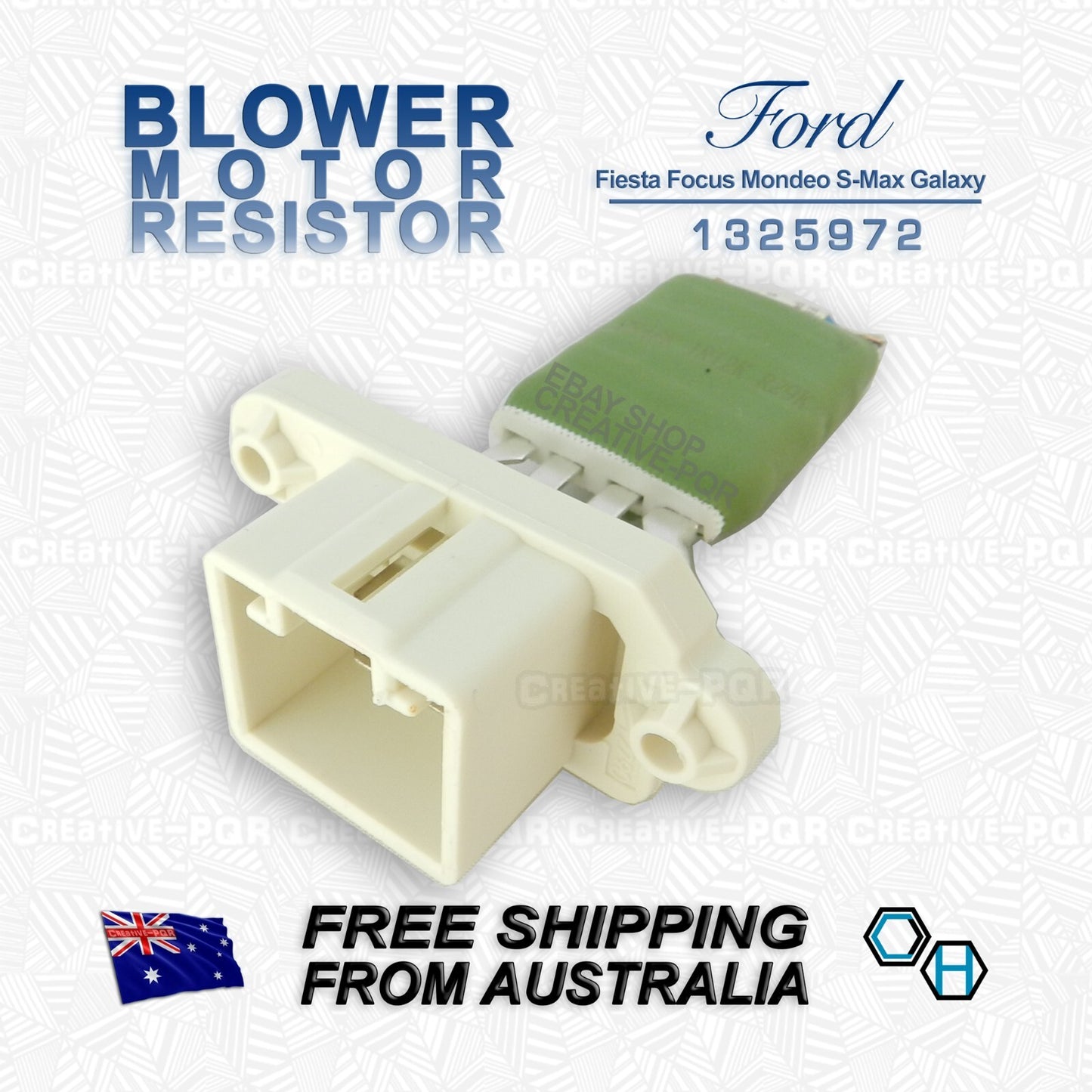 Blower Motor Heater Fan Resistor for Ford Fiesta Focus Mondeo S-Max Galaxy (2008–2019)