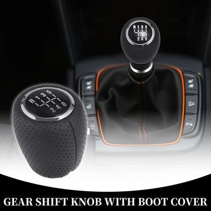 6 Speed Manual Gear Shift Knob for Chevrolet Cruze (2008-2012) Black Plastic