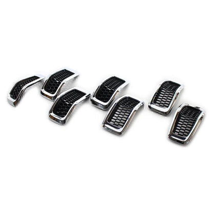 Chrome Honeycomb Grille Inserts Cover Trim for Jeep Cherokee (2014-2018)